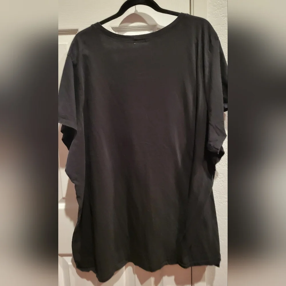 Disney Black Tee with Red Polka Dot Bow - Picture 3 of 3